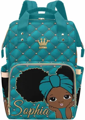 Custom Nursing Bags with Name for Mommy Daddy Personalized Multi-Function Nappy Bags Travel Casual Mummy Backpack with Thermal Pockets for Travel