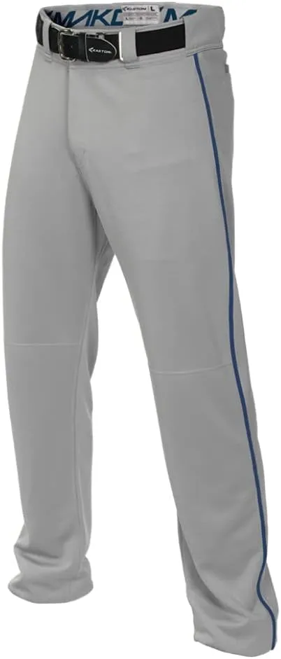 Easton MAKO II Baseball Pant | Full Length/Semi-Relaxed Fit | Youth Sizes | Solid & Piped Options