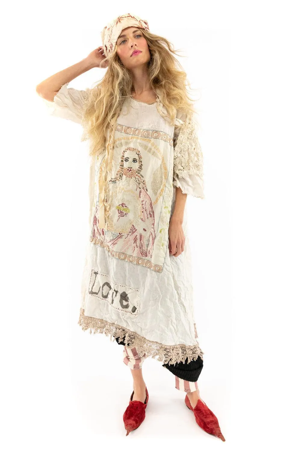 Embroidered Junipero Jesus Dress