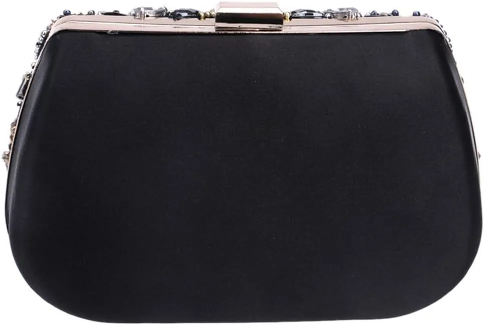 Embroidery Beading Women Evening Bags Handmade Diamonds Clutch Bags Shoulder Chain Handbags Shoulder Bag