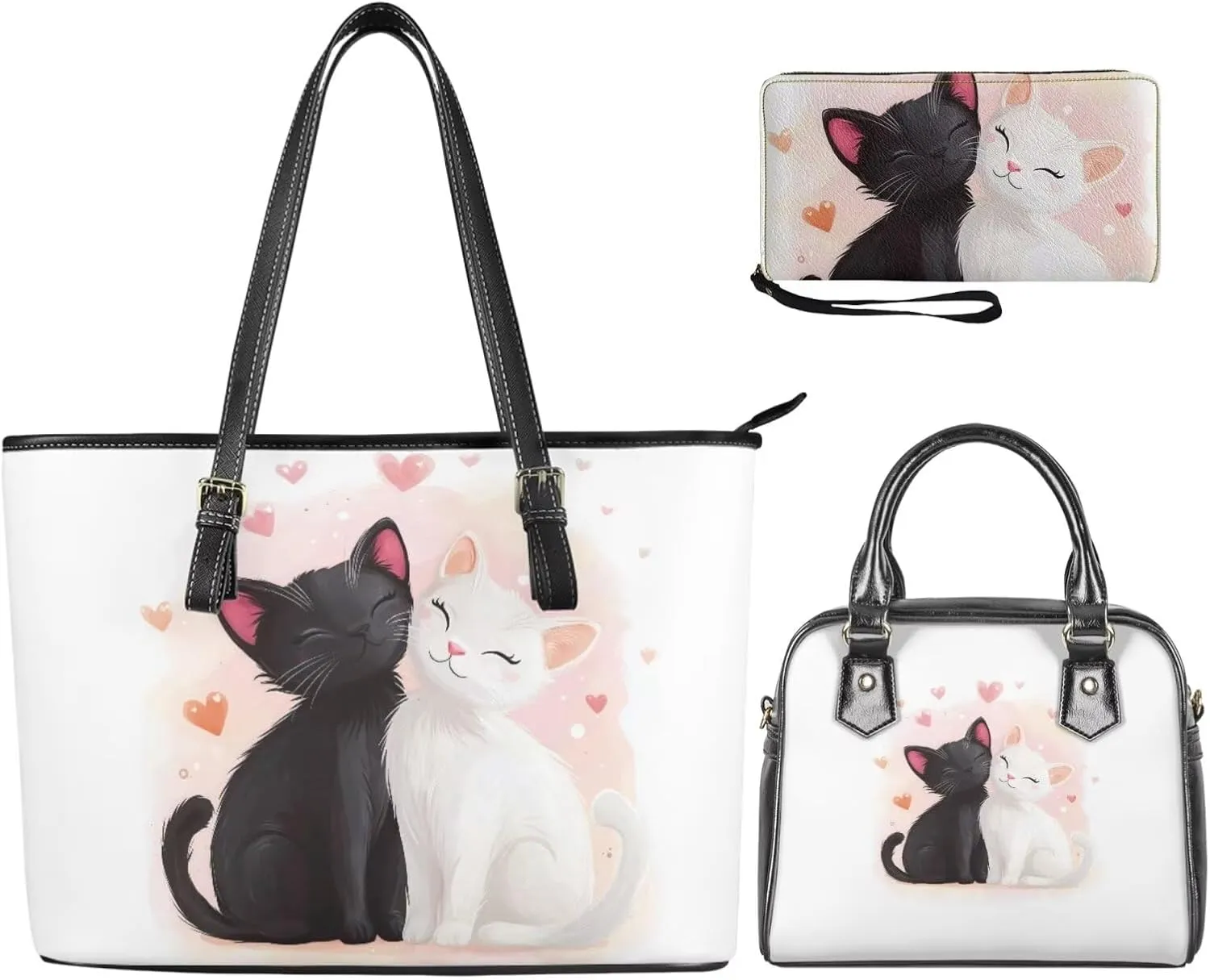 FOR U DESIGNS Leather Satchel Bags for Women Crossbody Bag Shoulder Tote Bags Top Handle Valentine's Day Gifts for Her