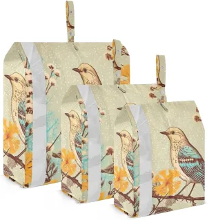 Forest Bird Packing Cubes Set of 3, Lightweight Travel Luggage Organizers Foldable Bags for Easy Packing and Organization
