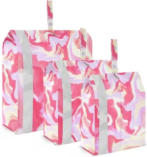 Garment Bag Closet Storage, Luggage Space Saver, Acrylic, Waterproof, 3 Set Travel Packing Cubes For Suitcases,Organizadores De Maletas Para