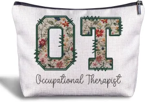 Gifts for Occupational Therapists - Occupational Therapist Gifts Makeup Bag, Occupational Therapy Gifts Cosmetic Bags for Women, Ot Gifts, Ot Therapist Gifts Zippered Bag for Women
