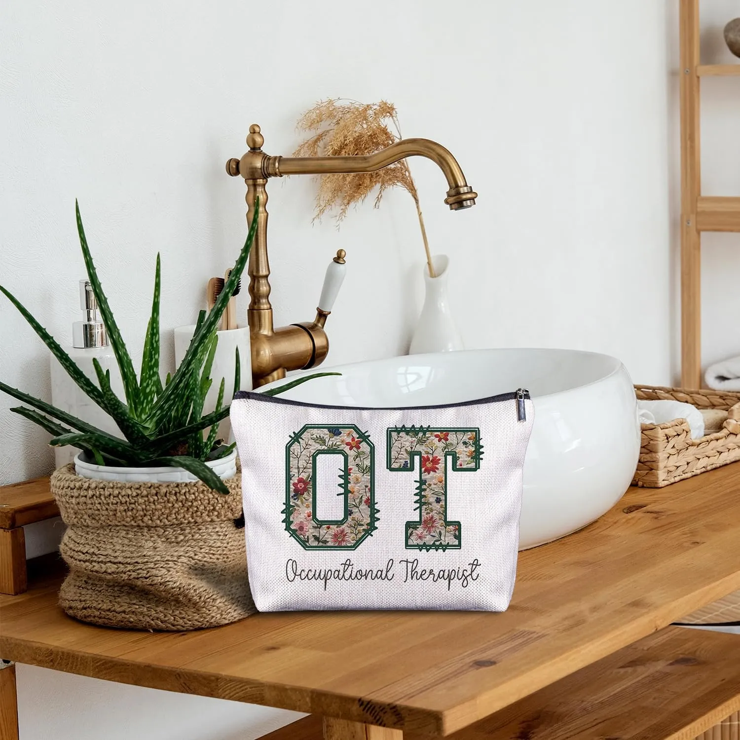 Gifts for Occupational Therapists - Occupational Therapist Gifts Makeup Bag, Occupational Therapy Gifts Cosmetic Bags for Women, Ot Gifts, Ot Therapist Gifts Zippered Bag for Women