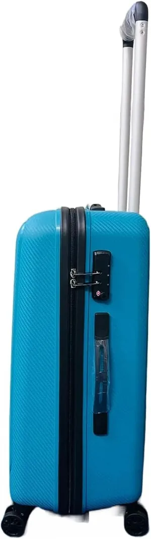 Hard Trolley Bags Set of 3 | Luggage Bags Set of 3 (Small Medium Large) with 8 Wheel Double Spinner Wheels, SkyBlue, M, Luggage bags