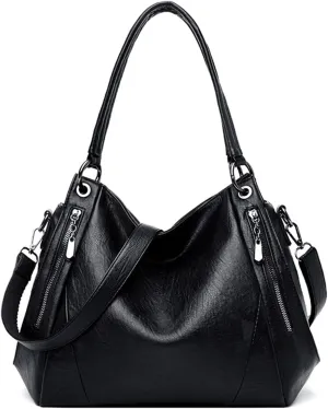Hobo Bags for Women Leather Purses and Handbags Large Hobo Purse Shoulder Bags with Adjustable Shoulder Strap