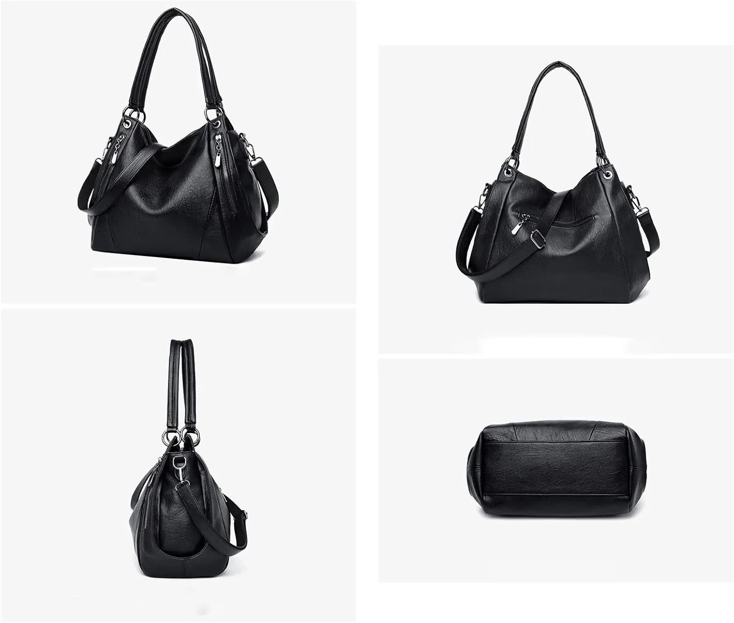 Hobo Bags for Women Leather Purses and Handbags Large Hobo Purse Shoulder Bags with Adjustable Shoulder Strap