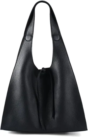 Hobo Bags for Women Soft Pu Leather Shoulder Handbag Slouchy Tote Purses Stylish Triangle Shaped Bag for Work