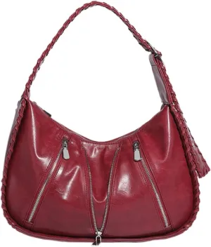 Hobo Bags for Women Vegan Leather Bag Studded Purse Streetwear Y2k 90s Punk 2000s Purse Aesthetics