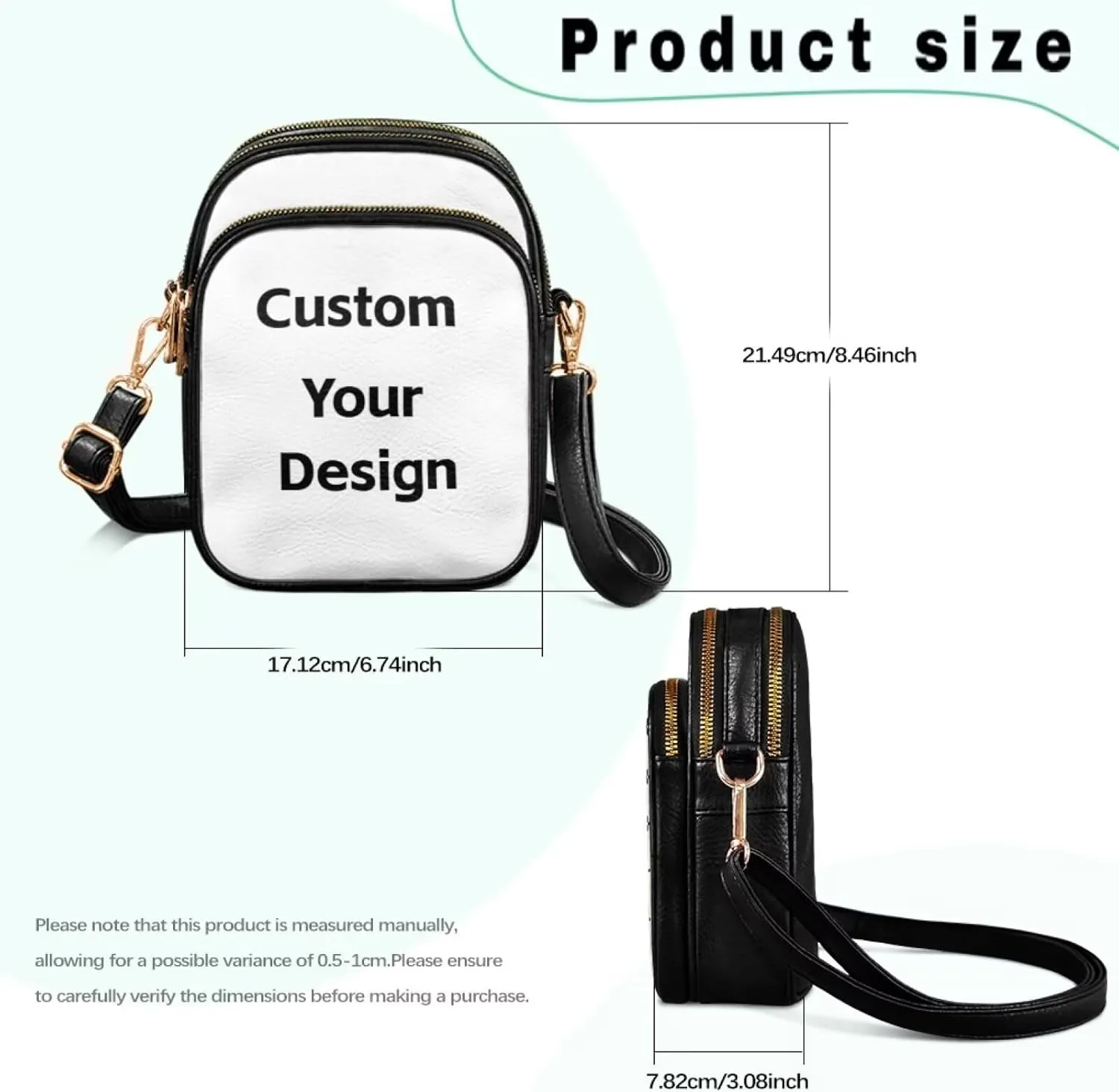HUGS IDEA Crossbody Bags for Women Trendy Leather Crossbody Purse with Adjustable Strap Shoulder Bag