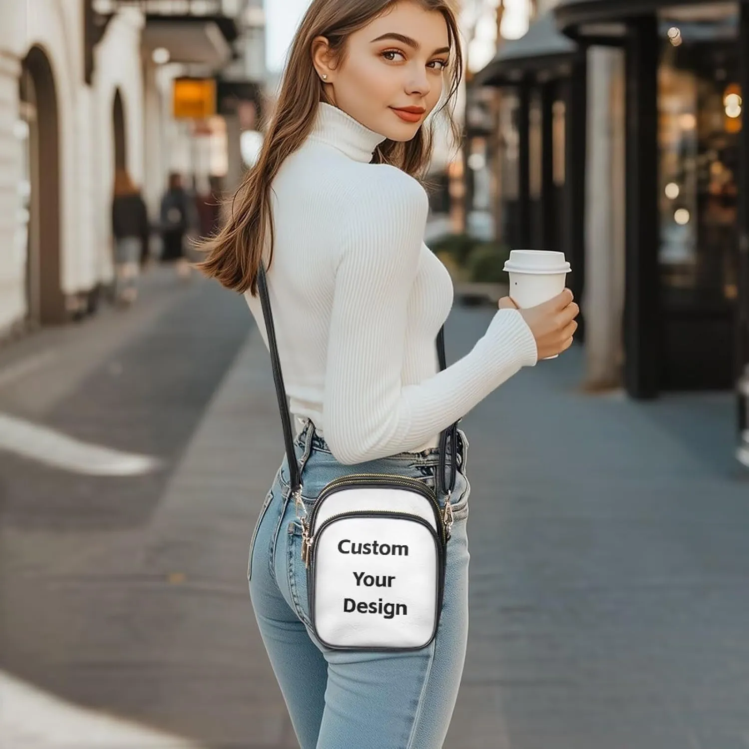 HUGS IDEA Crossbody Bags for Women Trendy Leather Crossbody Purse with Adjustable Strap Shoulder Bag