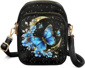 HUGS IDEA Crossbody Bags for Women Trendy Leather Crossbody Purse with Zipper Pockets
