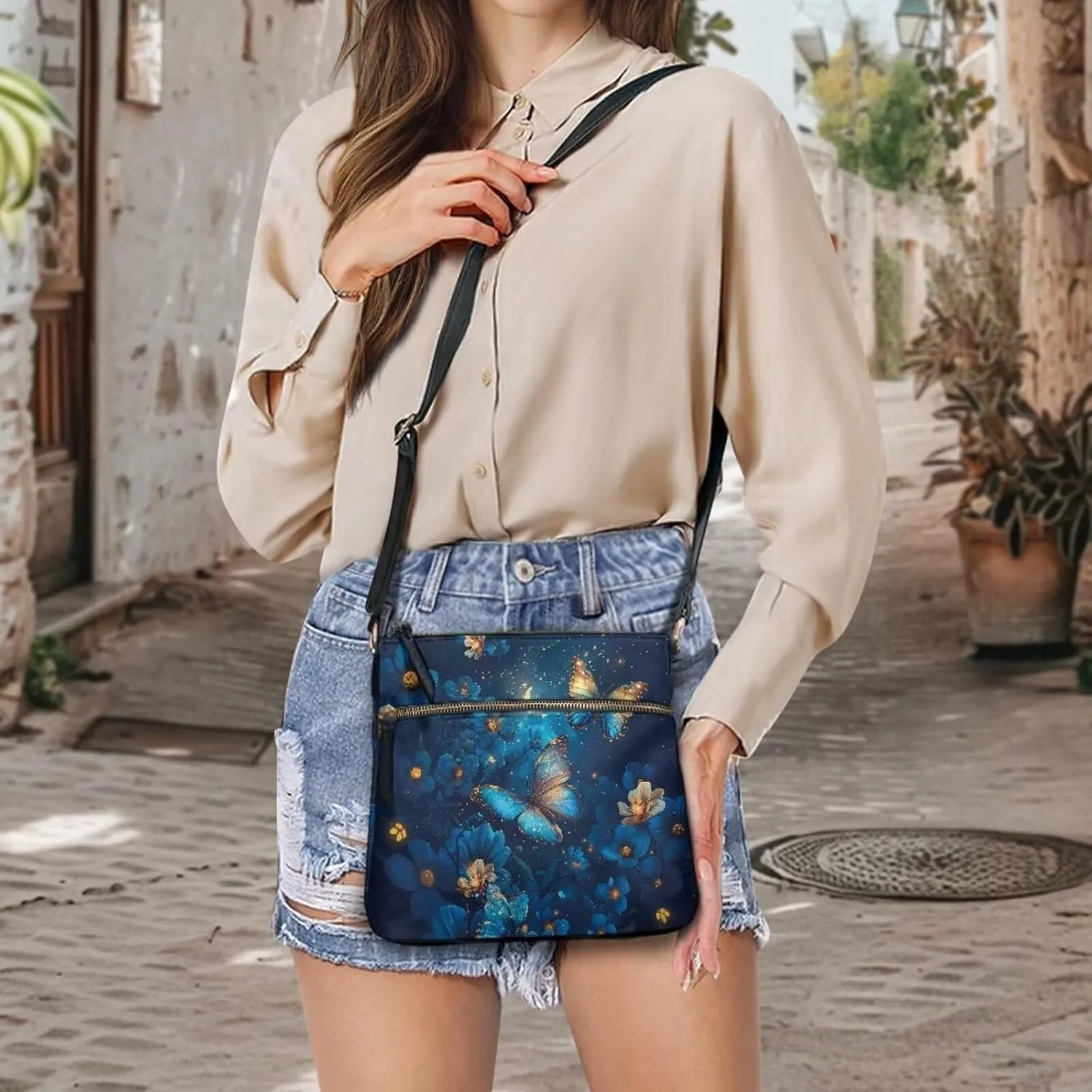 HUGS IDEA Women's Shoulder Handbags Crossbody Purse Large Size Sling Bags Leather Tote Hand Bags