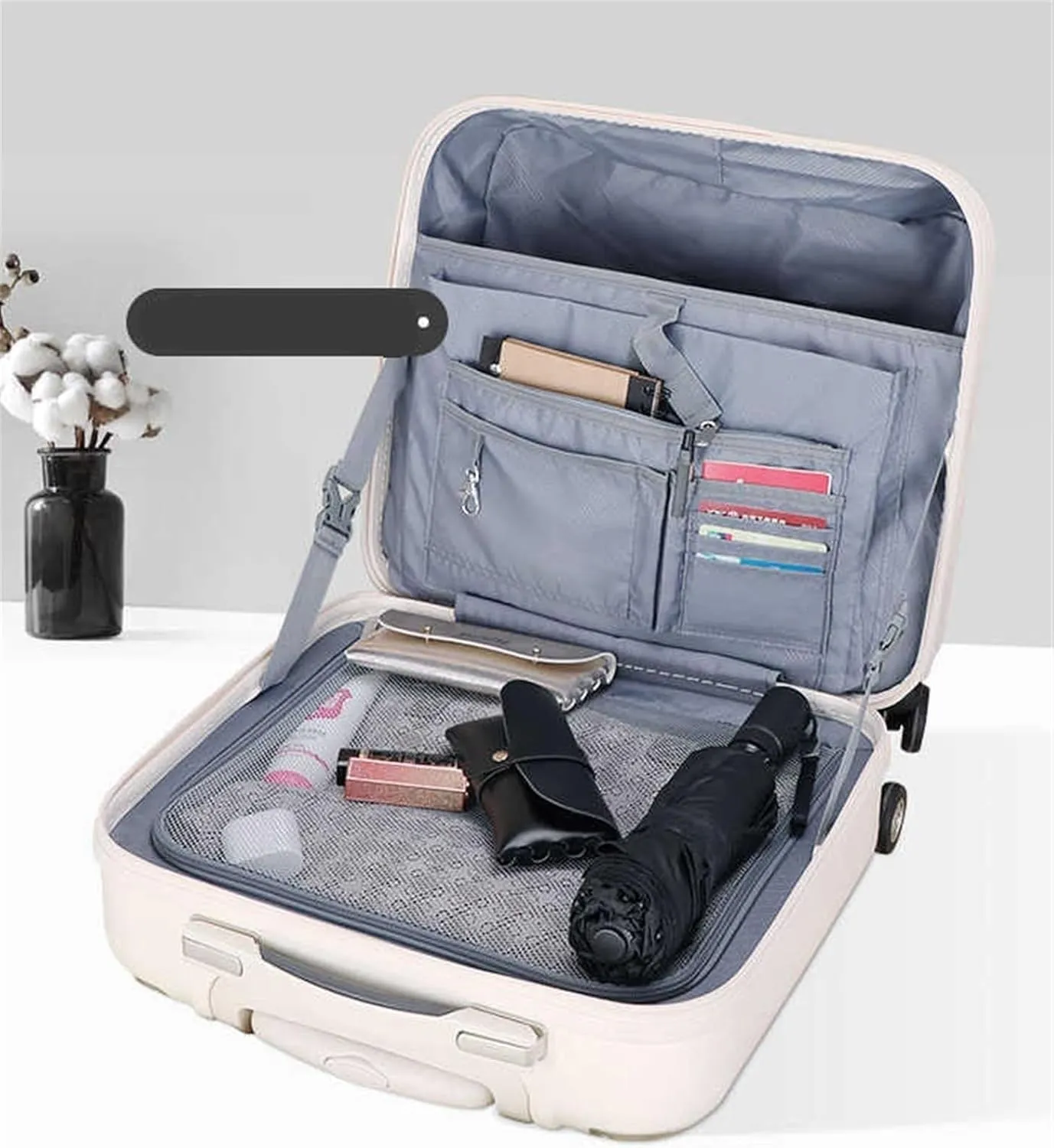 IRYZE Lightweight Suitcase Hardside Expandable Spinner Wheel Luggage, TSA Locks PC Lightweight Suitcases Luggage Carry on Luggage (Color : C, Size : 18inch)