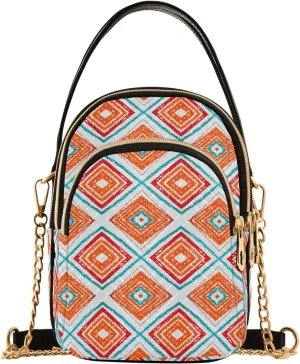 Joisal Vintage Ethnic Print Travel Crossbody Bags for Women Anti Theft, Handbag for Women Trendy Satchel Bags for Women