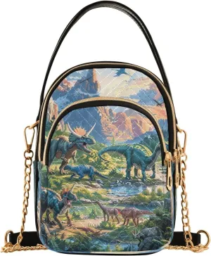 Joisal Vintage Ethnic Print Travel Crossbody Bags for Women Anti Theft, Handbag for Women Trendy Satchel Bags for Women