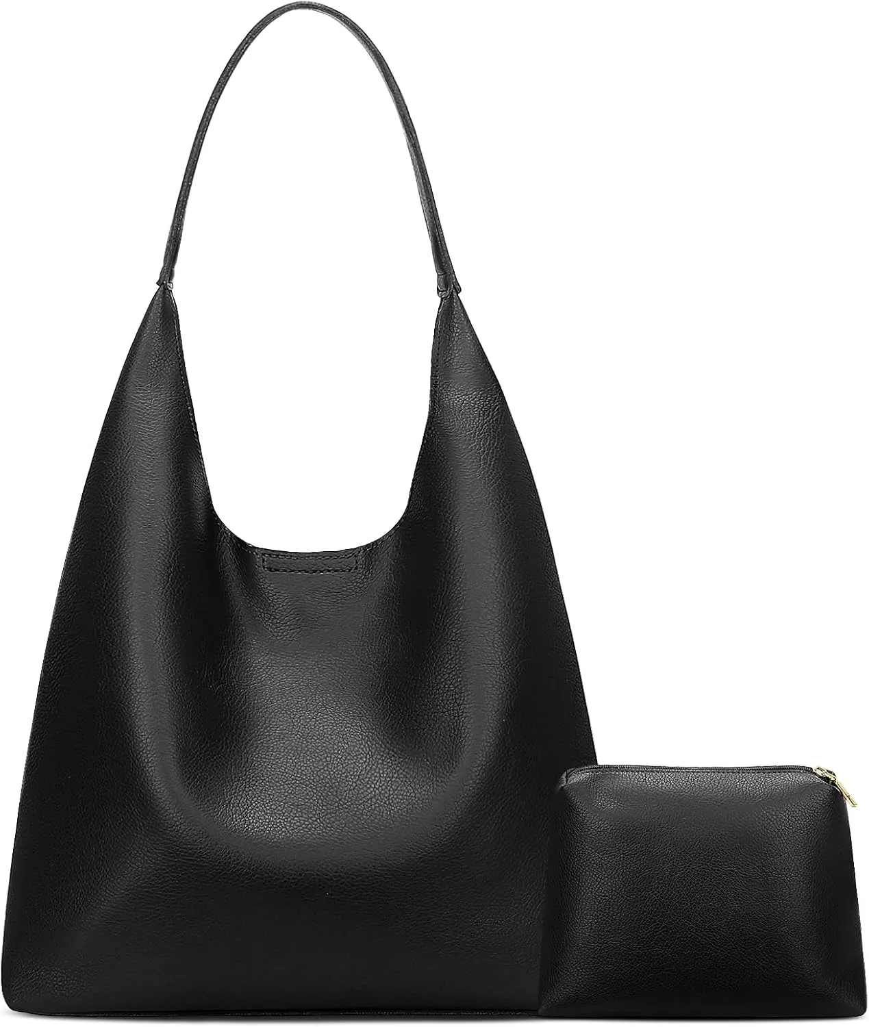 KKXIU Hobo Bags for Women Soft Vegan Leather Tote Purse Bag Slouchy Shoulder Handbag