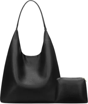 KKXIU Hobo Bags for Women Soft Vegan Leather Tote Purse Bag Slouchy Shoulder Handbag