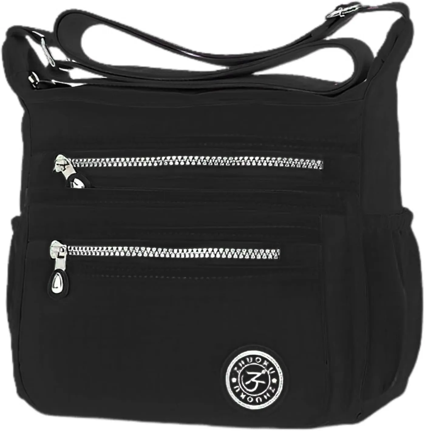 KXF Women's Waterproof Nylon Casual Crossbody Shoulder Messenger Bag Travel Purse Handbag with Multi Pocket