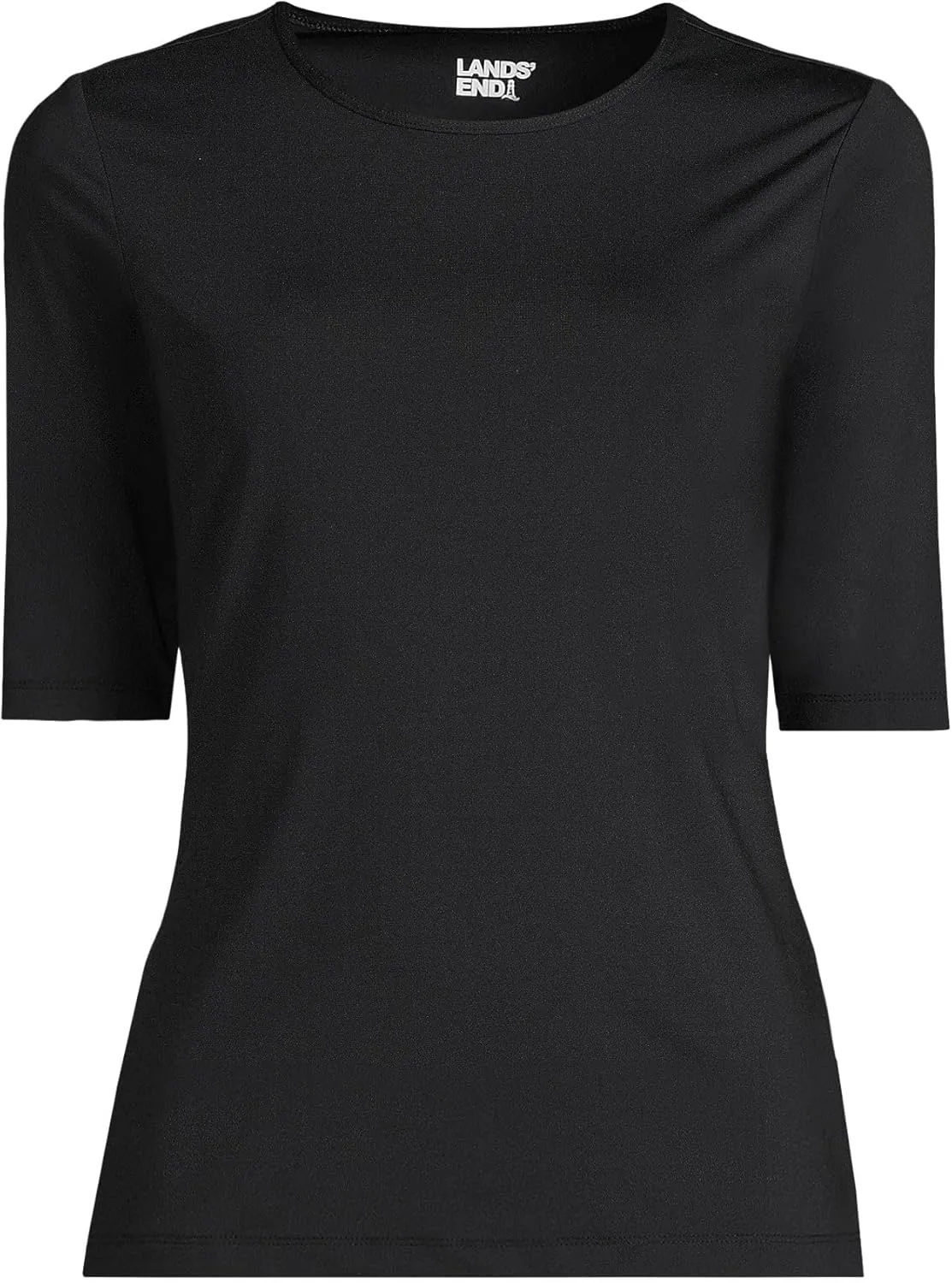 Lands' End Women's Elbow Sleeve Relaxed UPF 50 Rash Guard