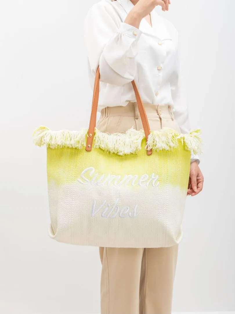 Large Canvas Tote Bag with Embroidered,Tassel Canvas Bags Magnetic Buckle Commuting Underarm Beach Shoulder Bag