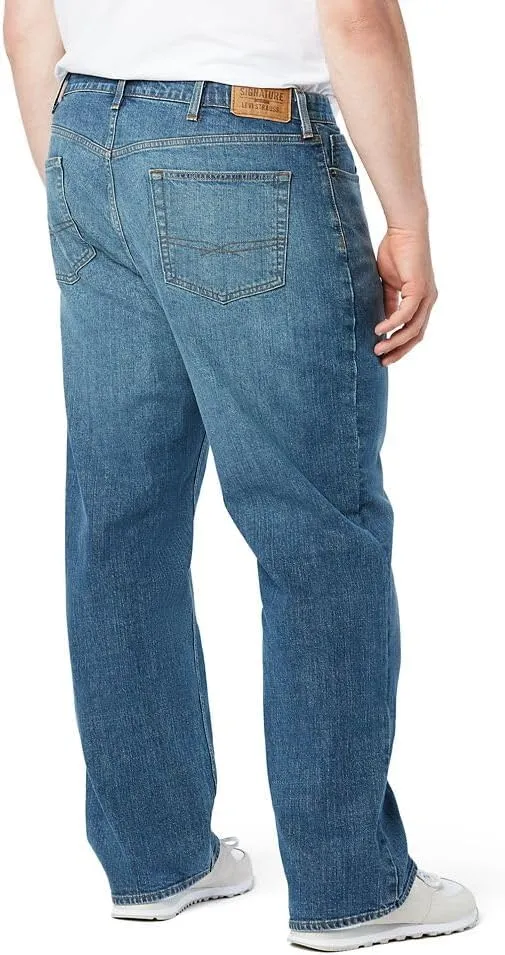 Levi Strauss Signature Gold Men's Relaxed Fit Flex Jeans (Available in Big & Tall)