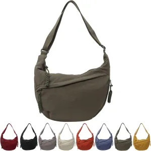 Limorence Bag for Women, Limorence Crossbody Bag, Limorence Women's Fashion Plain Color Nylon Crossbody Hobo Bag