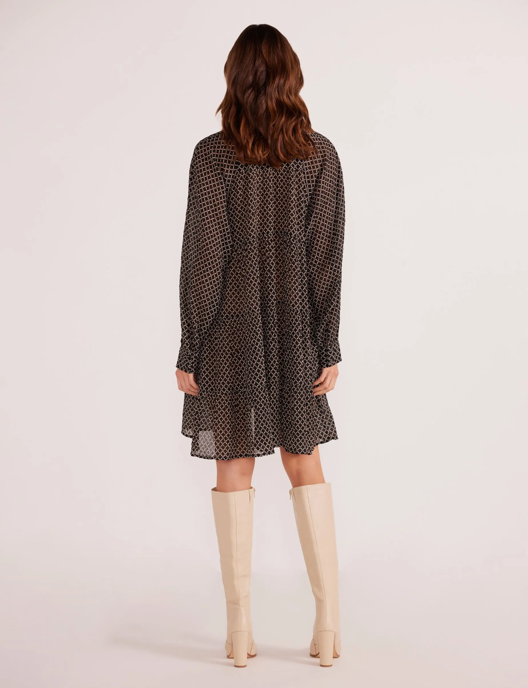 Lydia Tiered Shirt Dress