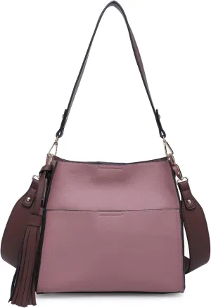 Lyla Bucket Bags 2-in-1 Trendy Vegan Leather Hobo Crossbody Handbags Shoulder Purses for Women