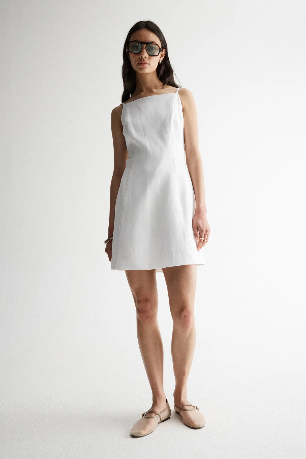 Mahina Dress White