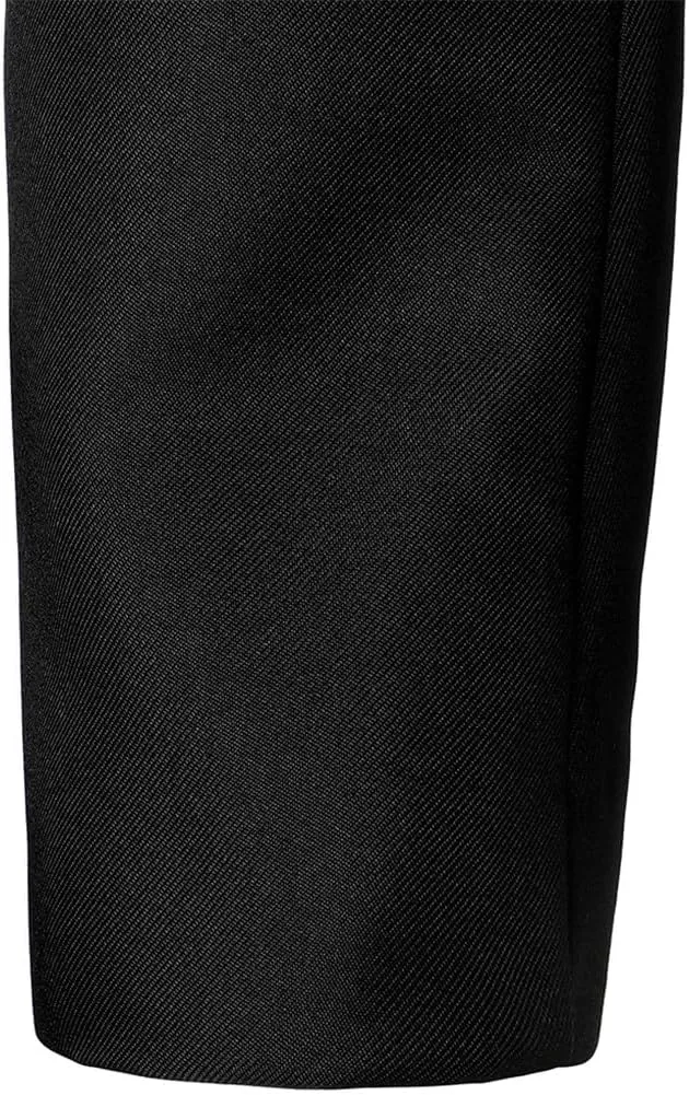 Men Suit Coat Contrast Satin Collar One Button Fit Blazer Relaxed Long Sleeve Formal Jacket