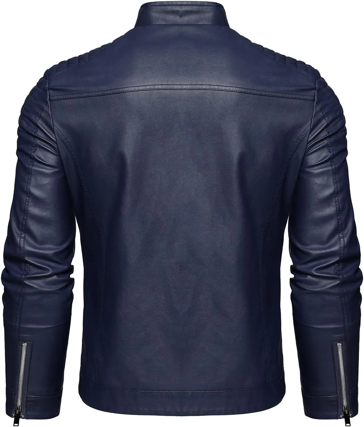 Men's Faux Leather Motorcycle Jacket Mens Leather Jacket Men Pu leathers coat