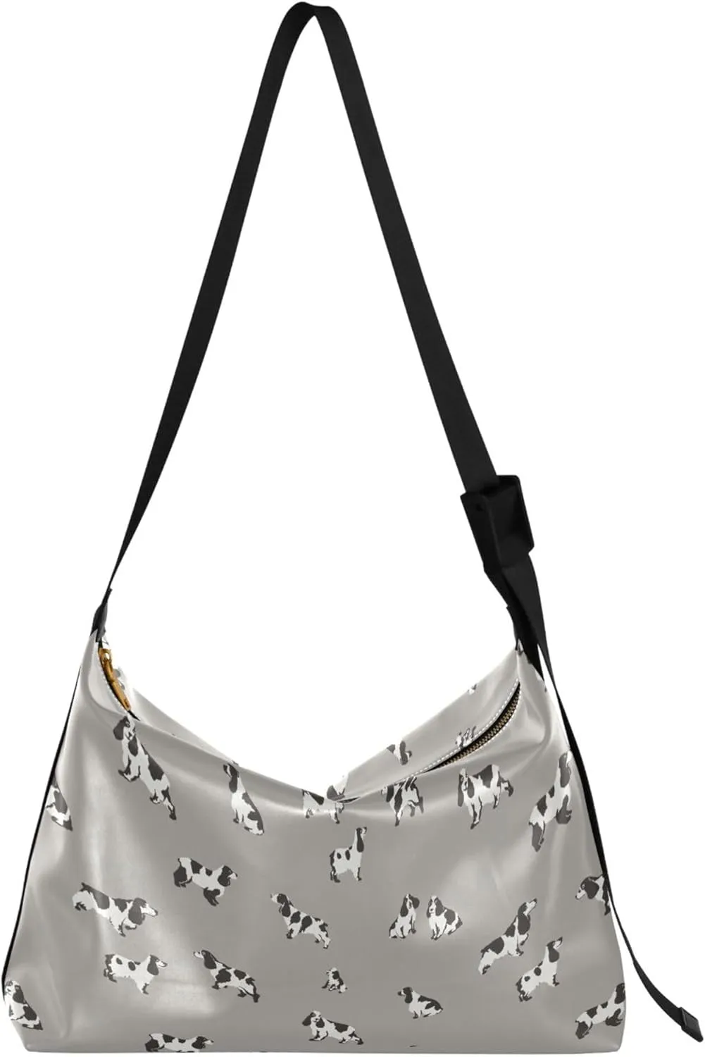 Milk Dogs Women Leather Handbags Hobo Large Men Leather Purse Aesthetic Animal Print Womens Fall Purses