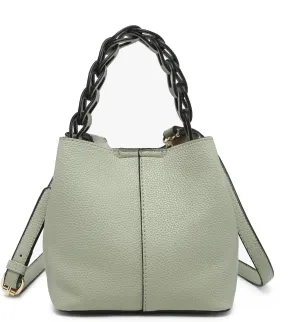 Nora Bucket Bags for Women Trendy Vegan Leather Top Handle Satchel Handbags Hobo Crossbody Purses