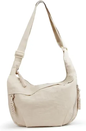 Nylon Crescent Bag for Women Men, Large Capacity Crossbody Bag Sling Bag Trendy Half Moon Hobo Bags Dumpling Bag