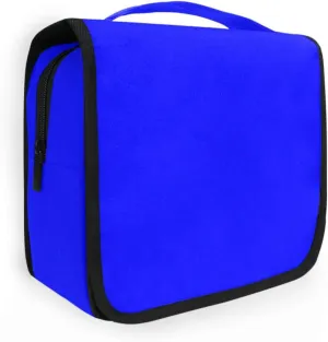 ODAWA Makeup Storage Bag with Hooks Blue Toiletry Bags for Traveling