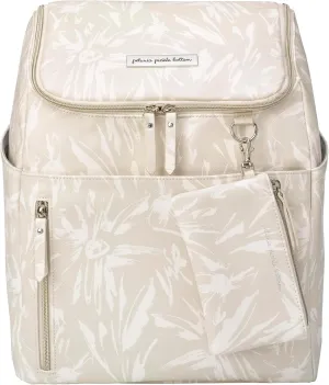 Petunia Pickle Bottom Tempo Backpack, Diaper Bag Designed for Busy Families, Attaches to Stroller or Suitcase, Spacious Main Compartment (Linen Blossoms)