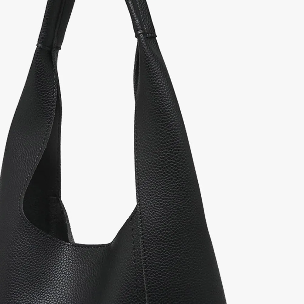 Pocadri 2pcs Vegan Leather Hobo Bags for Women Retro Soft Suede Shoulder Handbag Slouchy Tote Purses