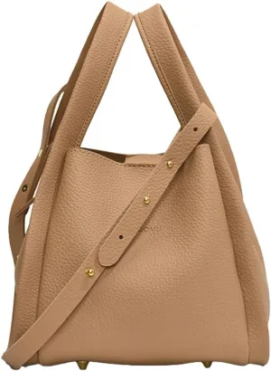 PU Leather Bucket Bags Vegetable Basket for Women Medium handbag Removable Shoulder Strap