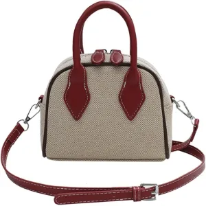 PU Leather Shoulder Crossbody Messenger Retro Satchel Top Handle Jean Purse Lightweight Tote Hobo Women Handbag