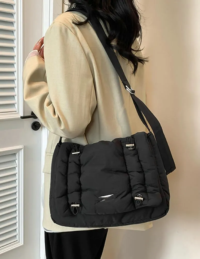 Puffy Hobo Bag for Women Fashion Quilted Shoulder Bags Tote Bag Large Puffy Crossbody Bags Satchel