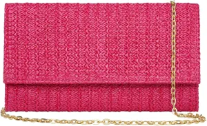 Raffia Evening Purse Envelope Clutch Handbag Shoulder Crossbody Bag Beach Trendy for Travel Straw Clutch Purse