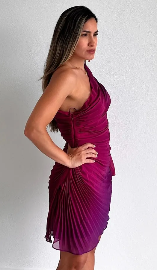 Resort & Style Ombr One-Shoulder Dress