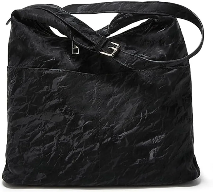 Retro Women Suede Shoulder Bag Vegan Leather Hobo Handbags Purse Tote Bag Y2K
