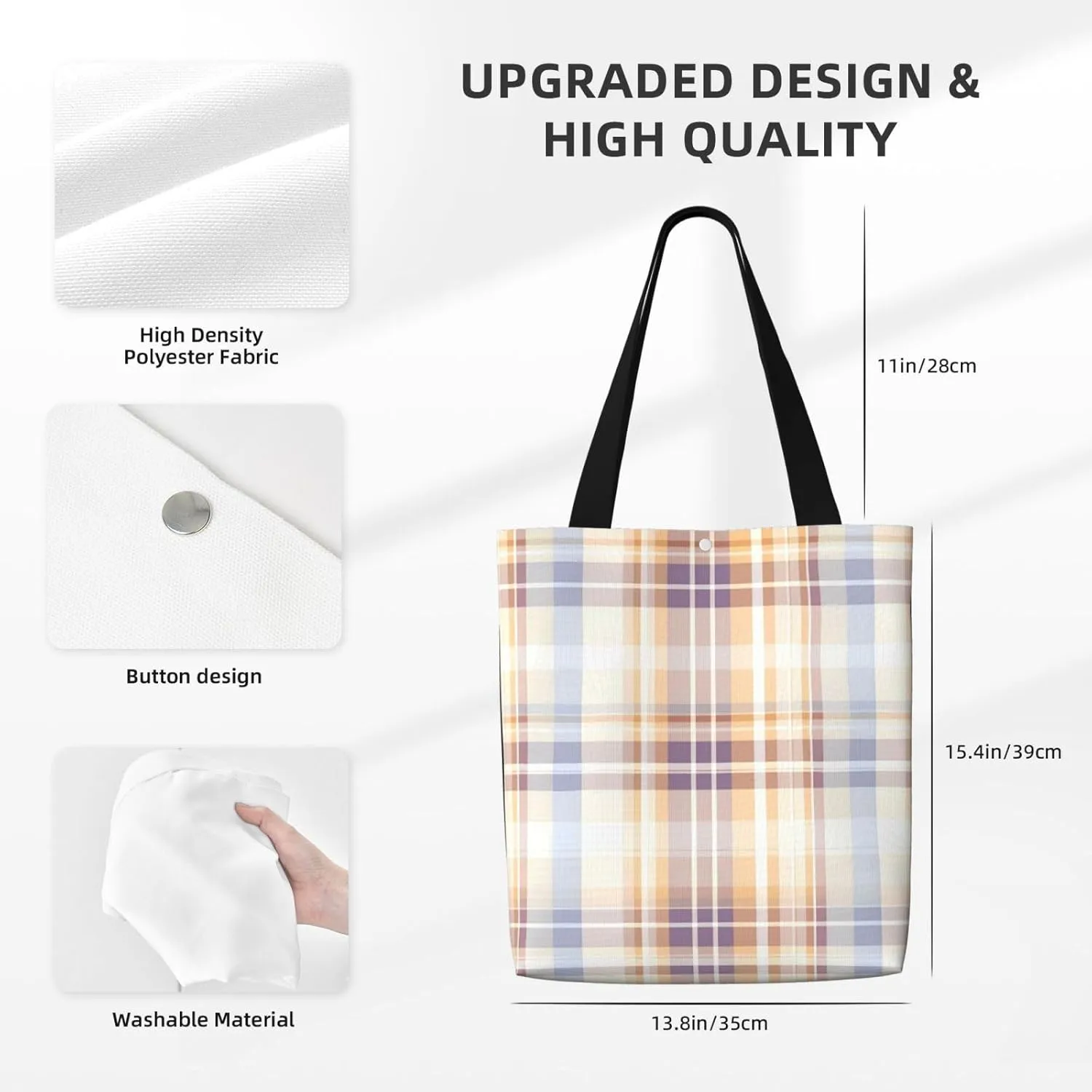 Rural Farm Retro Canvas Shoulder Bag Reusable Tote Bag Soft Lightweight Cloth Bags For Women Girls Lady Casual