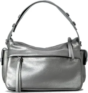 Satchel Handbag, Crossbody Shoulder Top Handle bags for Women, Zipper Closure, 2 Adjustable Straps, 4 Colors