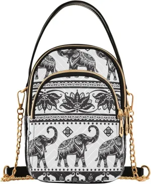 senya Crossbody Bags Crossbody Purse Chest Bag Paper-cut Elephant for Women Trendy
