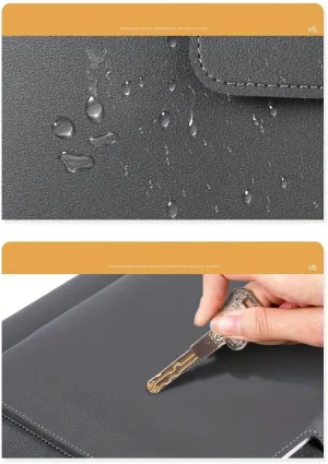 Slimshield Bag, Slim Portable Laptop Bag, Stylish Waterproof Leather Tote Bag for 16" Notebooks Unisex Business Office Bag