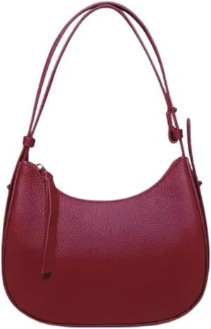 Slouchy PU Leather Crescent Shoulder Bag Women Hobo Bags Trendy Crossbody Purse Cute Satchels Top-handle Tote Handbag 2024